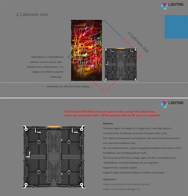 HD P2.84 Big Indoor LED Video Wall for Publicity Rental Events Portable Video China Rental LED Display Full Color Rental LED