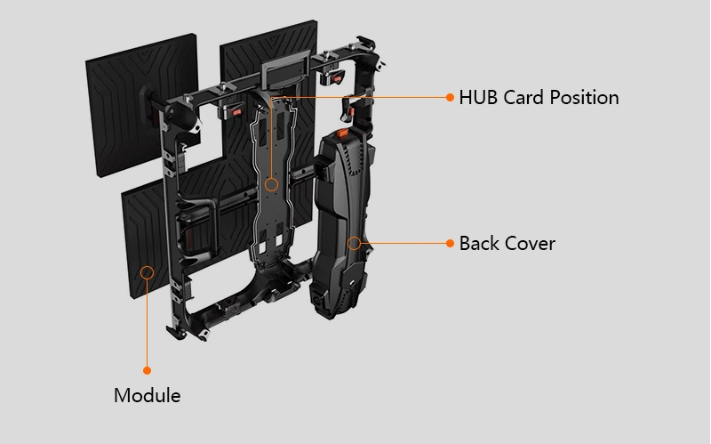 Portable Rental Live Events LED Display Video Interactive Digital Curved Super Slim LED DJ Booth LED Display