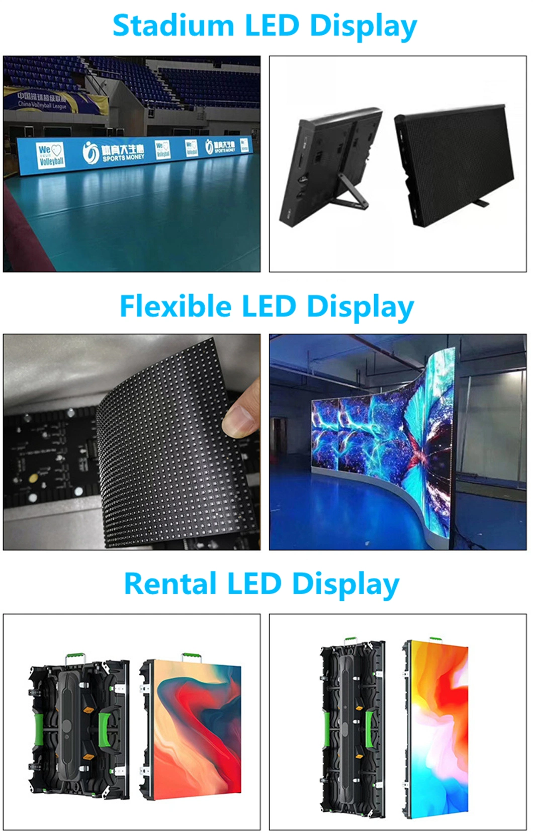 Indoor P1.8 P2 P2.5 P3 Soft Module Curved Flexible LED Display Screen for Cylindrical Column Use