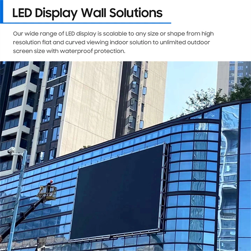 Outdoor Waterproof Modular LED Video Display Panels Tile Hanging Bar 500X500mm Foldable P4.81 LED Screen